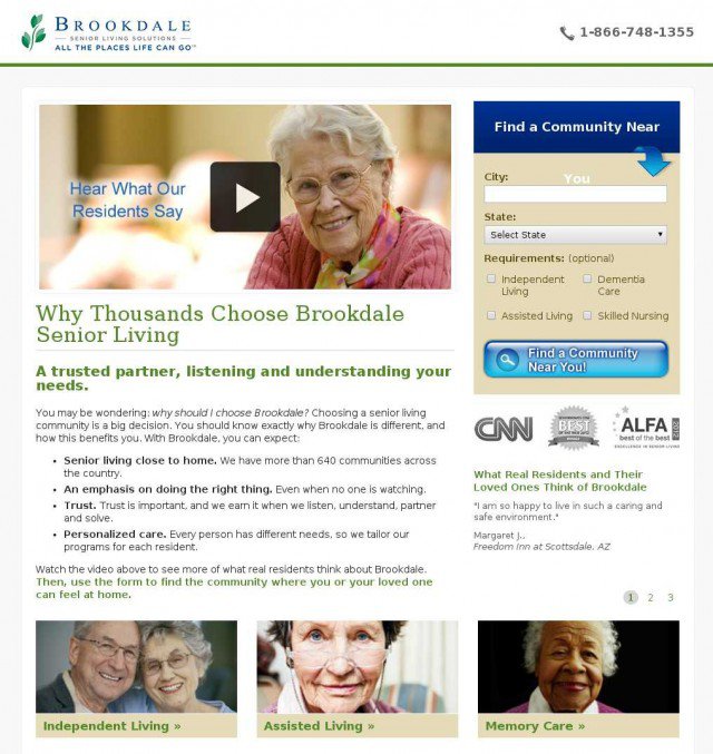 Brookdale-elderly-people-video-landing-page