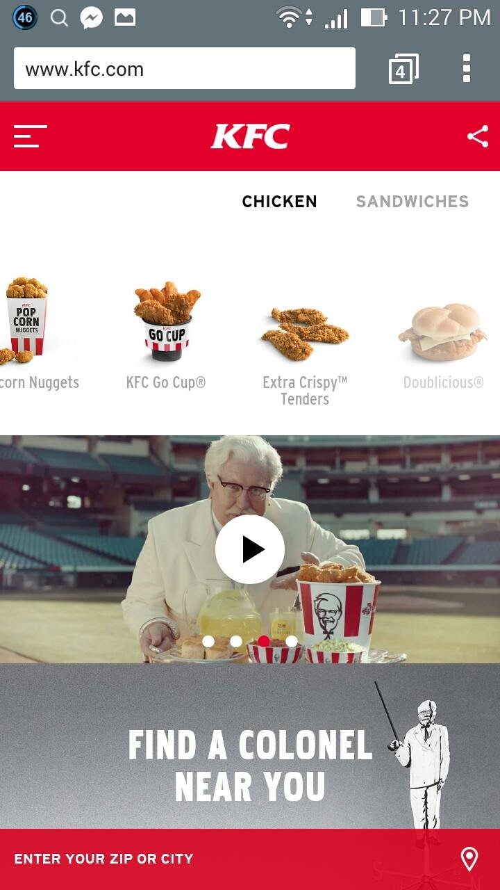 kfc-mobile-landing-page