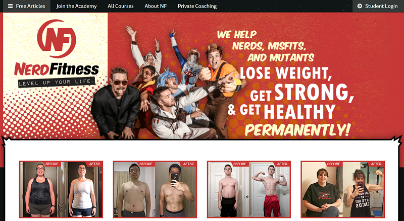 Nerd Fitness went niche