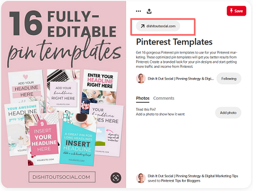 Pin your CTA to Pinterest