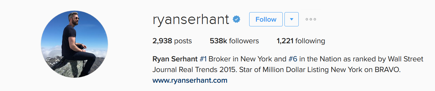 Ryan-Serhant-using-Instagram-for-customer-acquisition