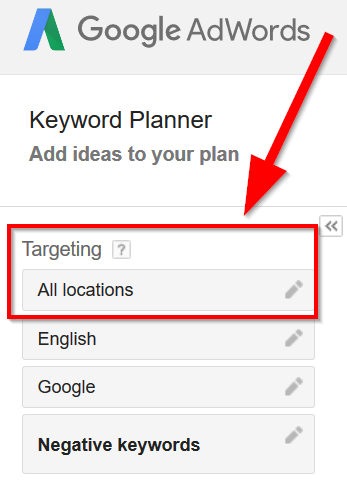 target-a-specific-place-in-Google-keyword-planner