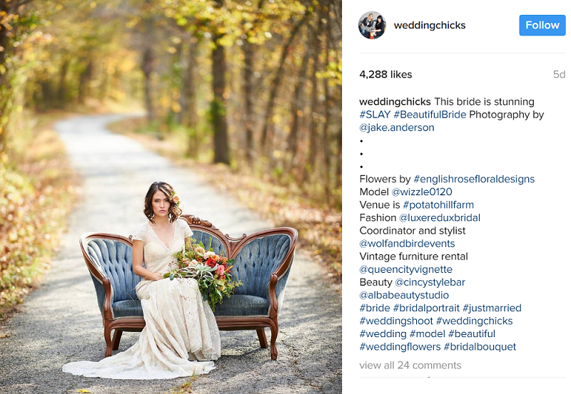 Wedding-Chicks-sharing-wedding-content-on-Instagram