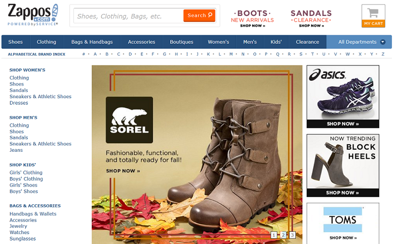 zappos-website